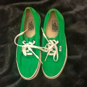 Vans green 8.5M/10W